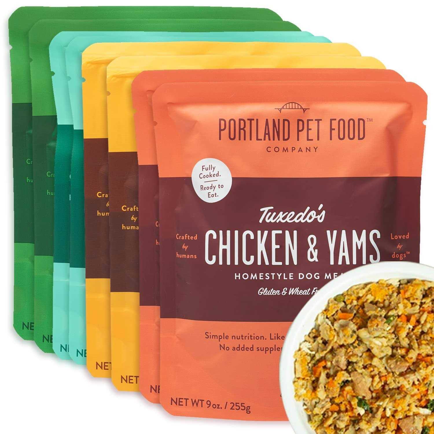 CRAFTED BY HUMANS LOVED BY DOGS Portland Pet Food Company Human-Grade Dog Food Pouch