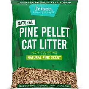 Frisco Pine Pellet Unscented Non-Clumping Wood Cat Litter