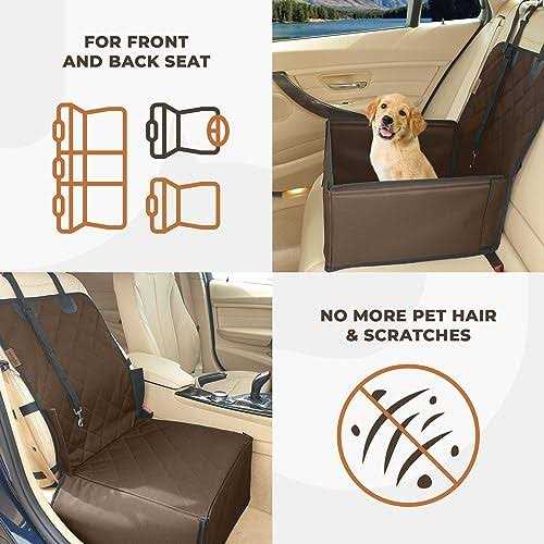 Wuglo Extra Stable Dog car Seat Robust car Dog Seat or Puppy car Seat for Small to Medium-Sized Dogs