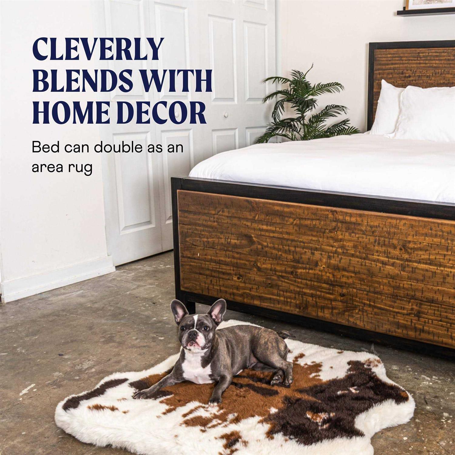 Paw PupRug Animal Print Memory Foam Dog Bed