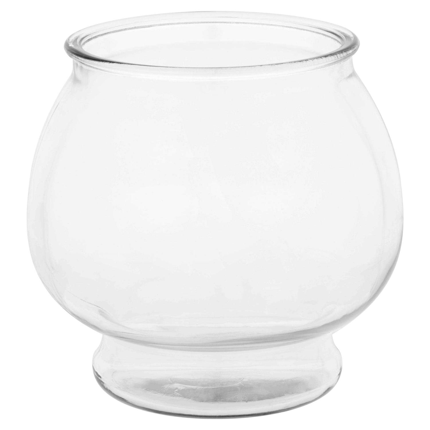 Aqua Culture Anchor Hocking Footed Glass Fishbowl