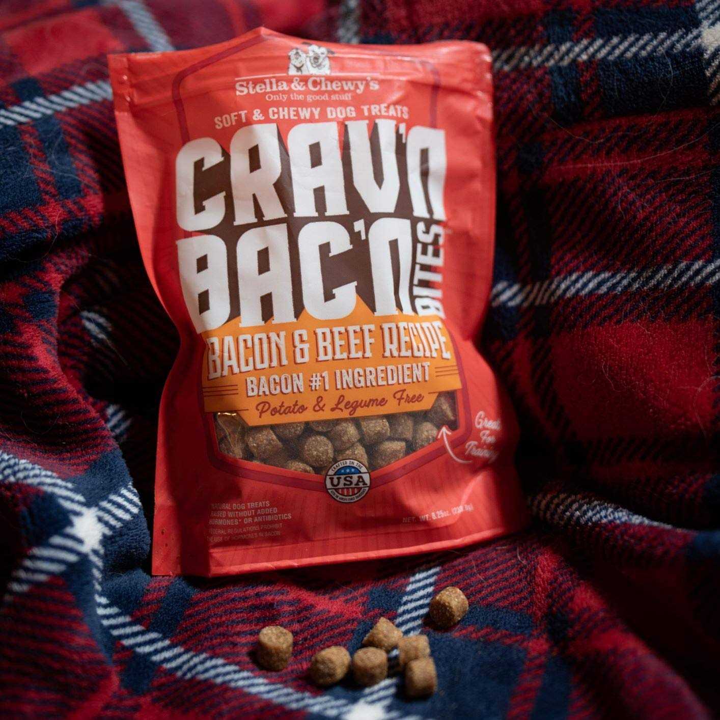Stella & Chewy’s Crav’n Bac’n Bites Bacon Dog Treats