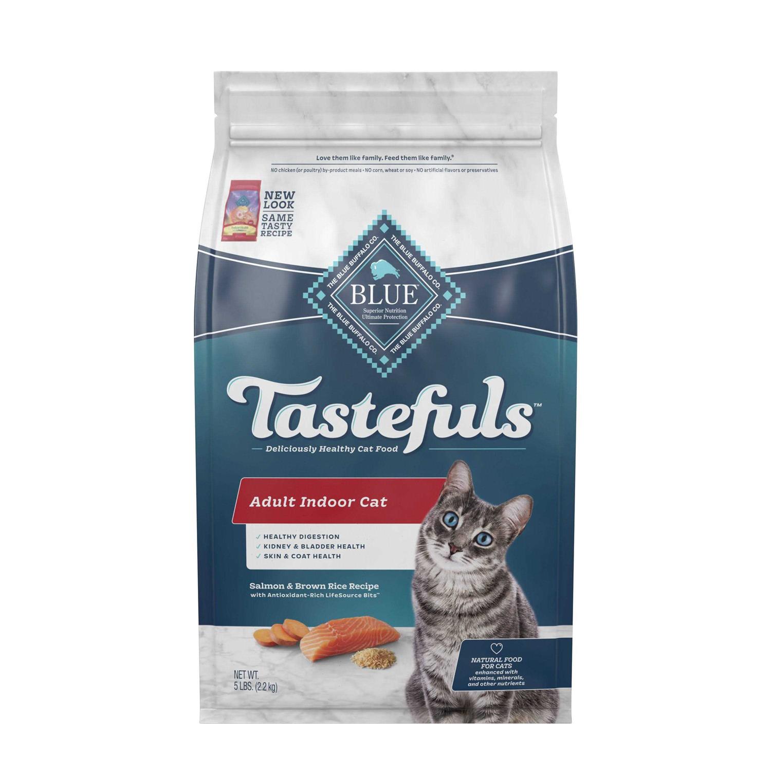 Blue Buffalo Tastefuls Indoor Natural Salmon & Brown Rice Adult Dry Cat Food