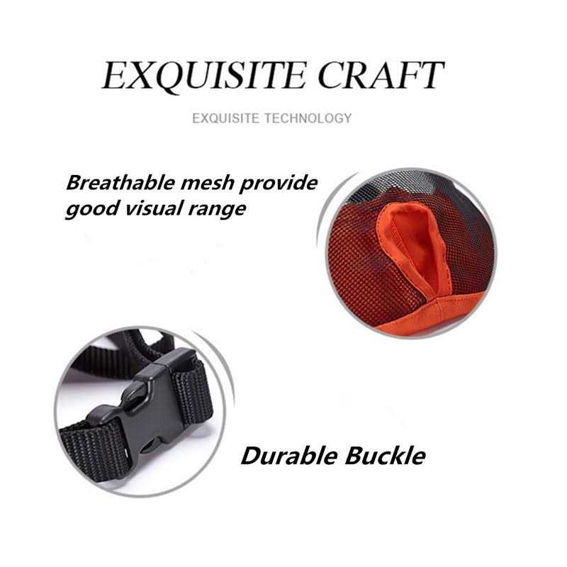 JYHY Short Snout Dog Muzzles Adjustable Breathable Mesh Bulldog Muzzle for Biting Chewing Licking Grooming Dog Mask