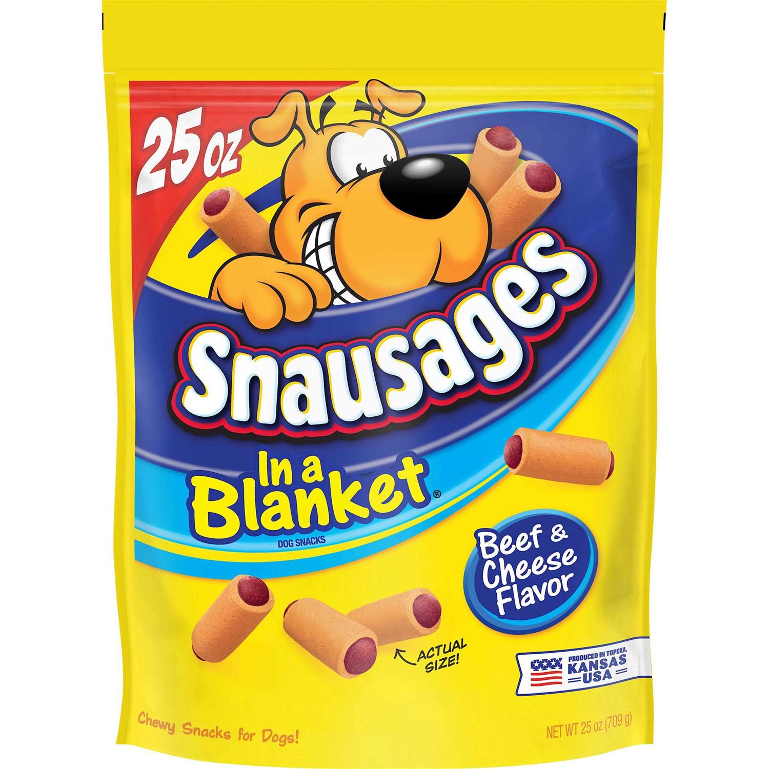 Snausages Dog Snacks In a Blanket