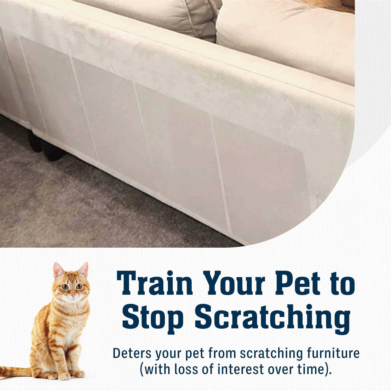 Stelucca Amazing Shields Cat Scratch Deterrent 6-Pack, 17-inch x 12-inch Furniture Protectors from Cats for Couch