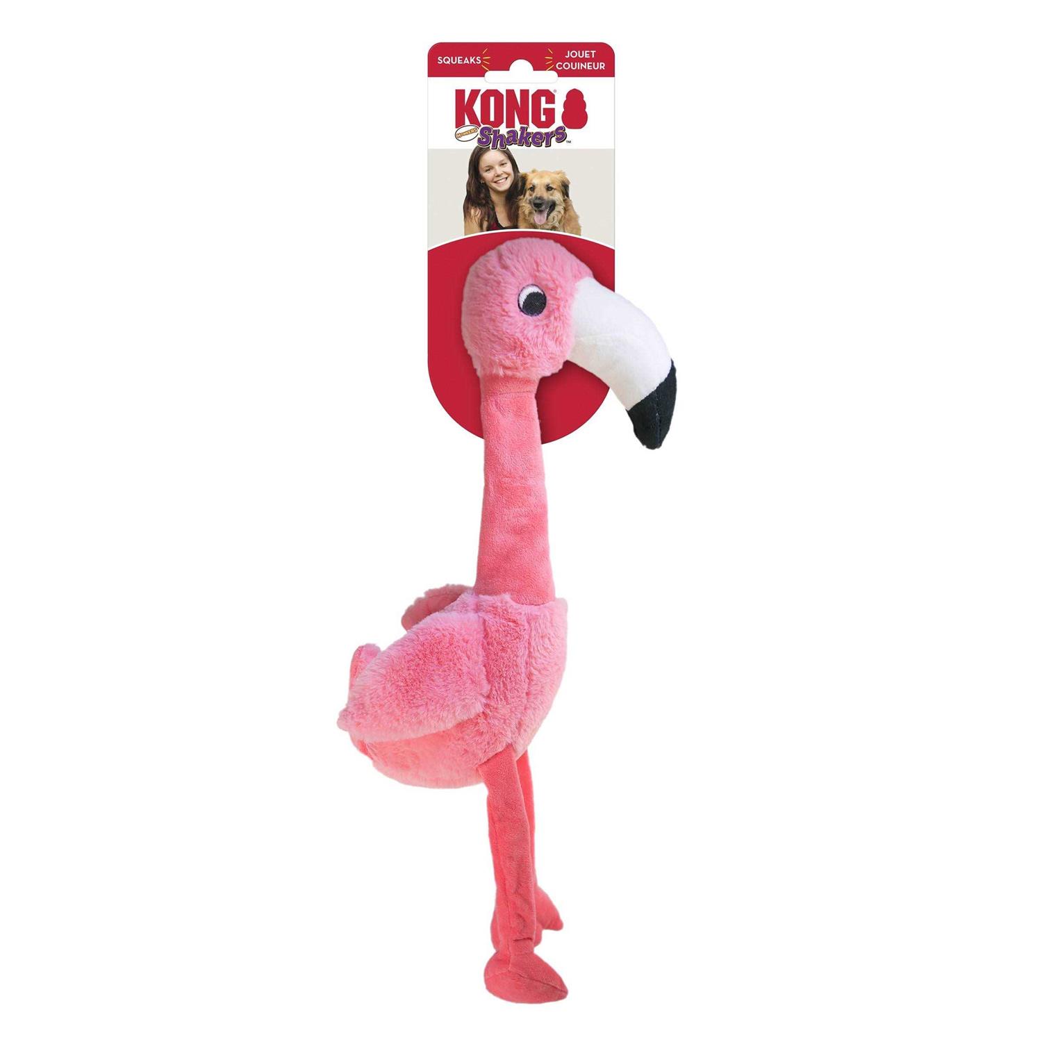 Kong Shakers Honkers Flamingo Dog Toy