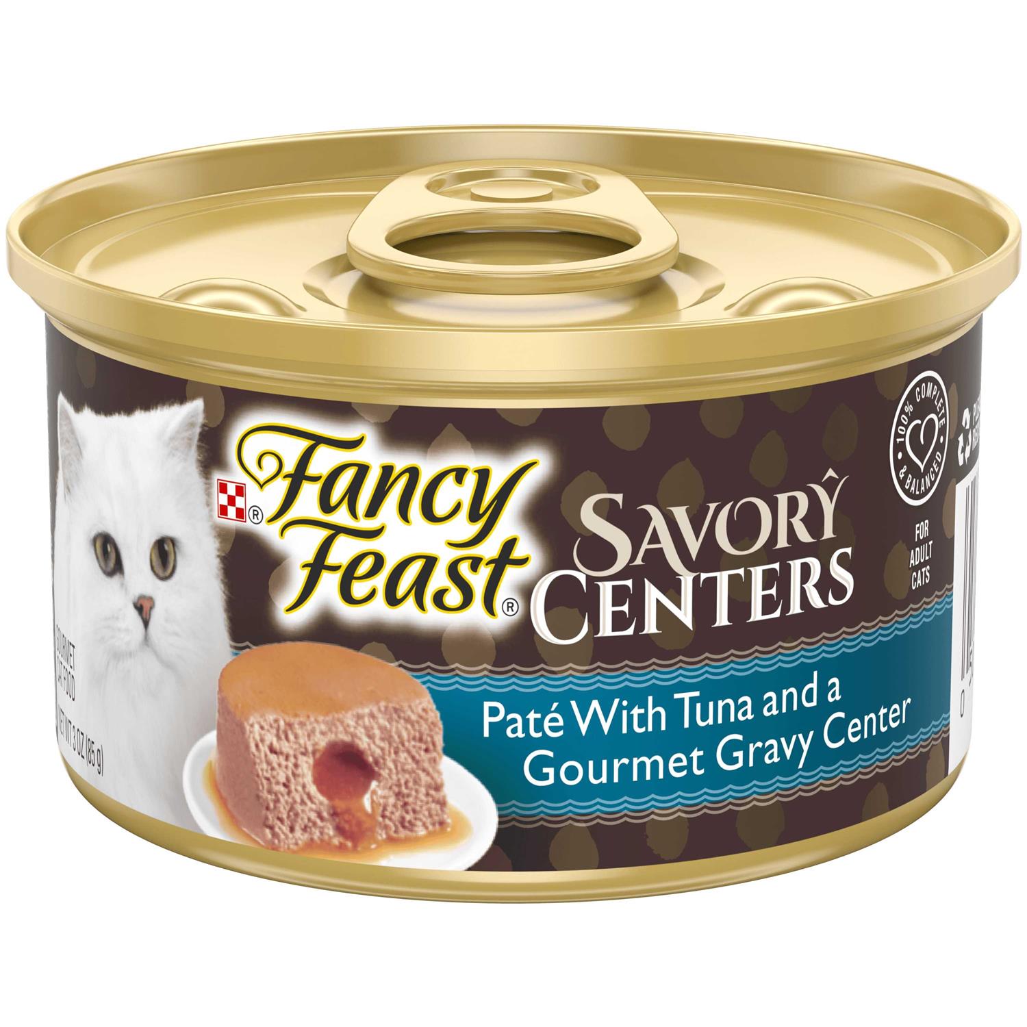 Fancy Feast Savory Centers Tuna Canned Cat Food, 3-oz, case of 24