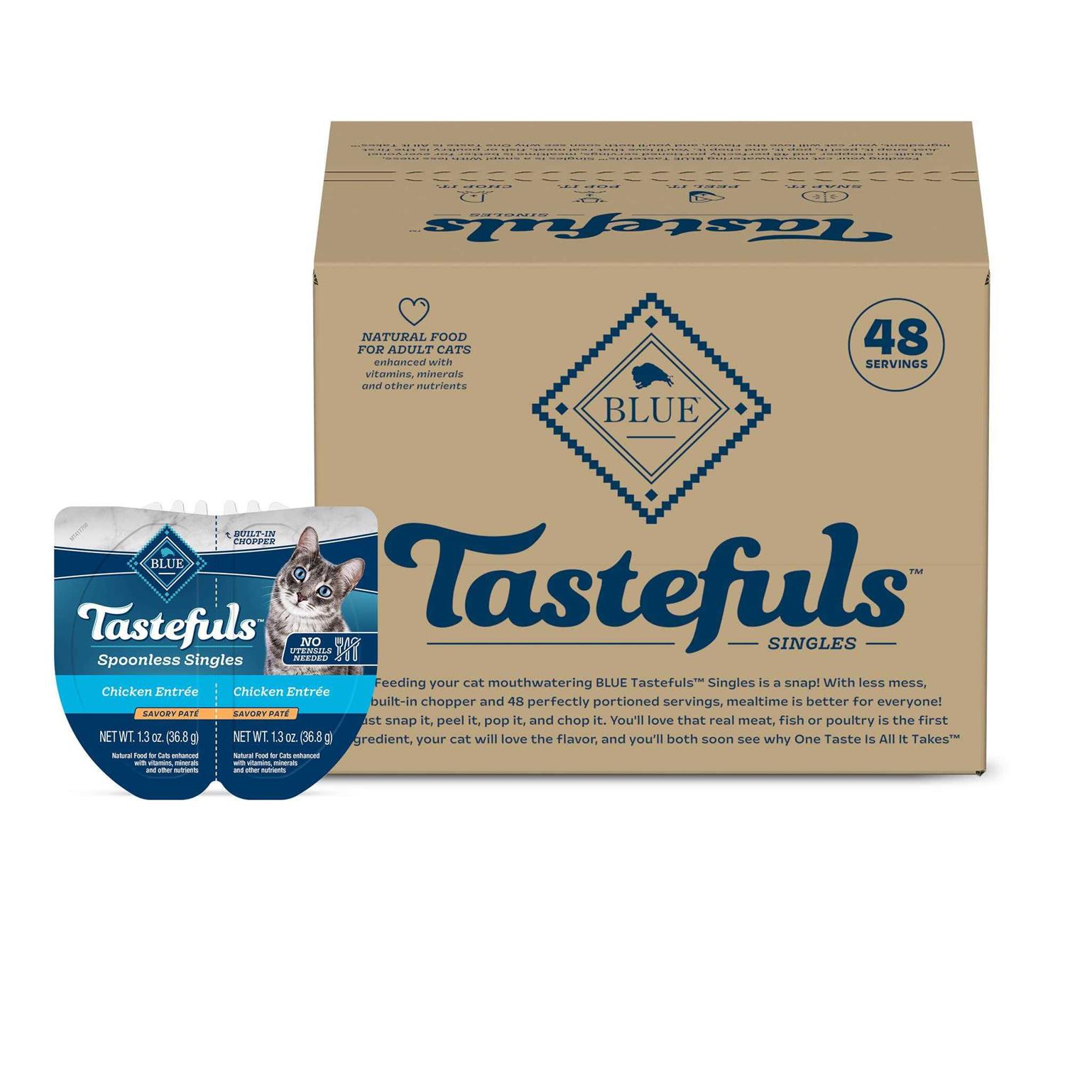 Blue Buffalo Tastefuls Spoonless Singles Adult Pate Wet Cat Food