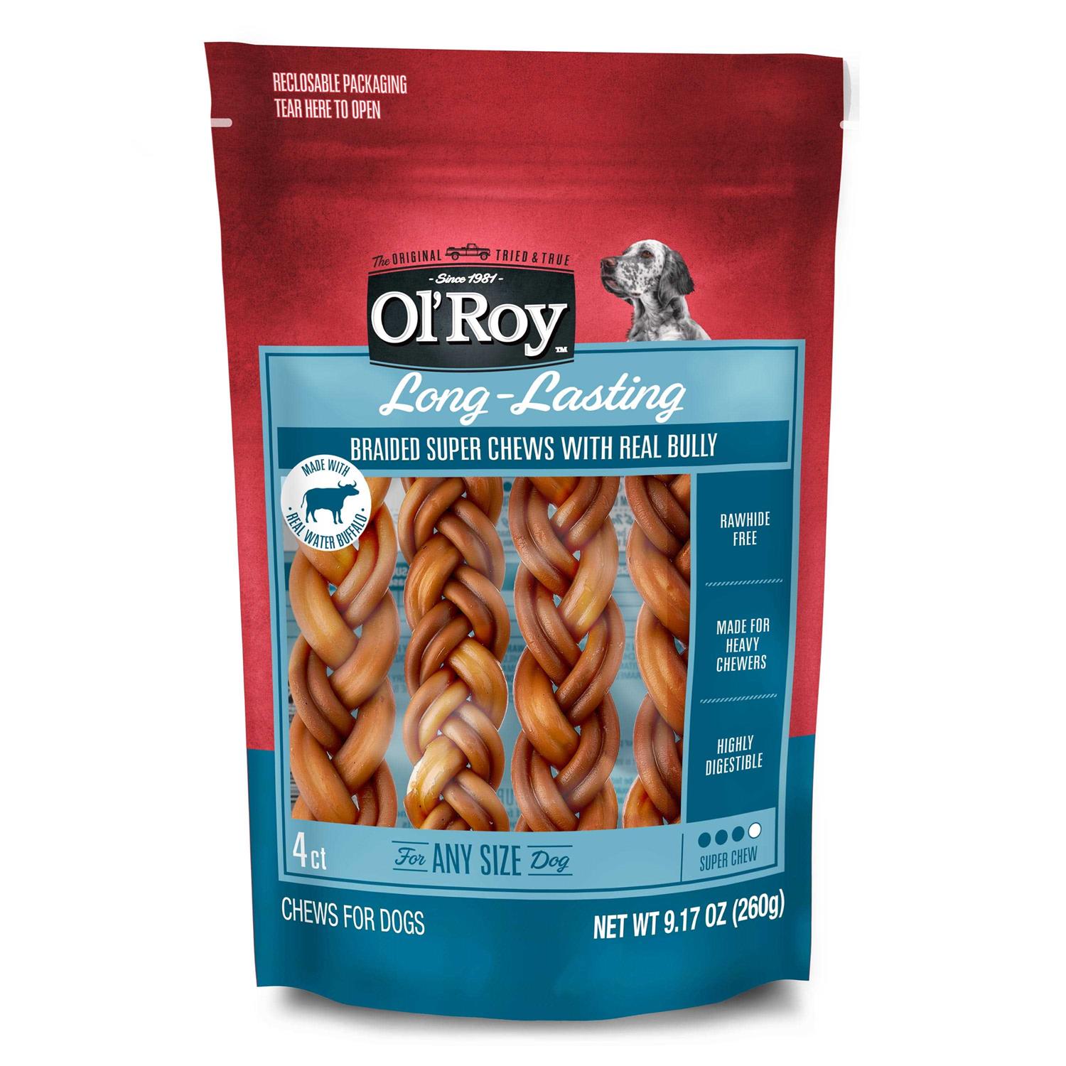 Ol’ Roy Braided Bully Stick for Dogs