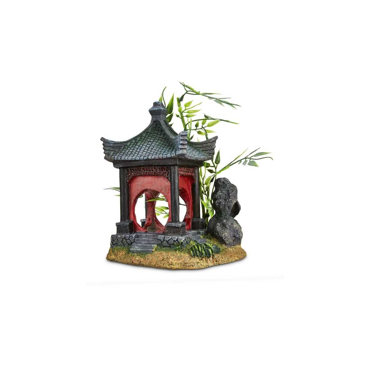 Imagitarium Asian Gazebo with Bamboo Ornament
