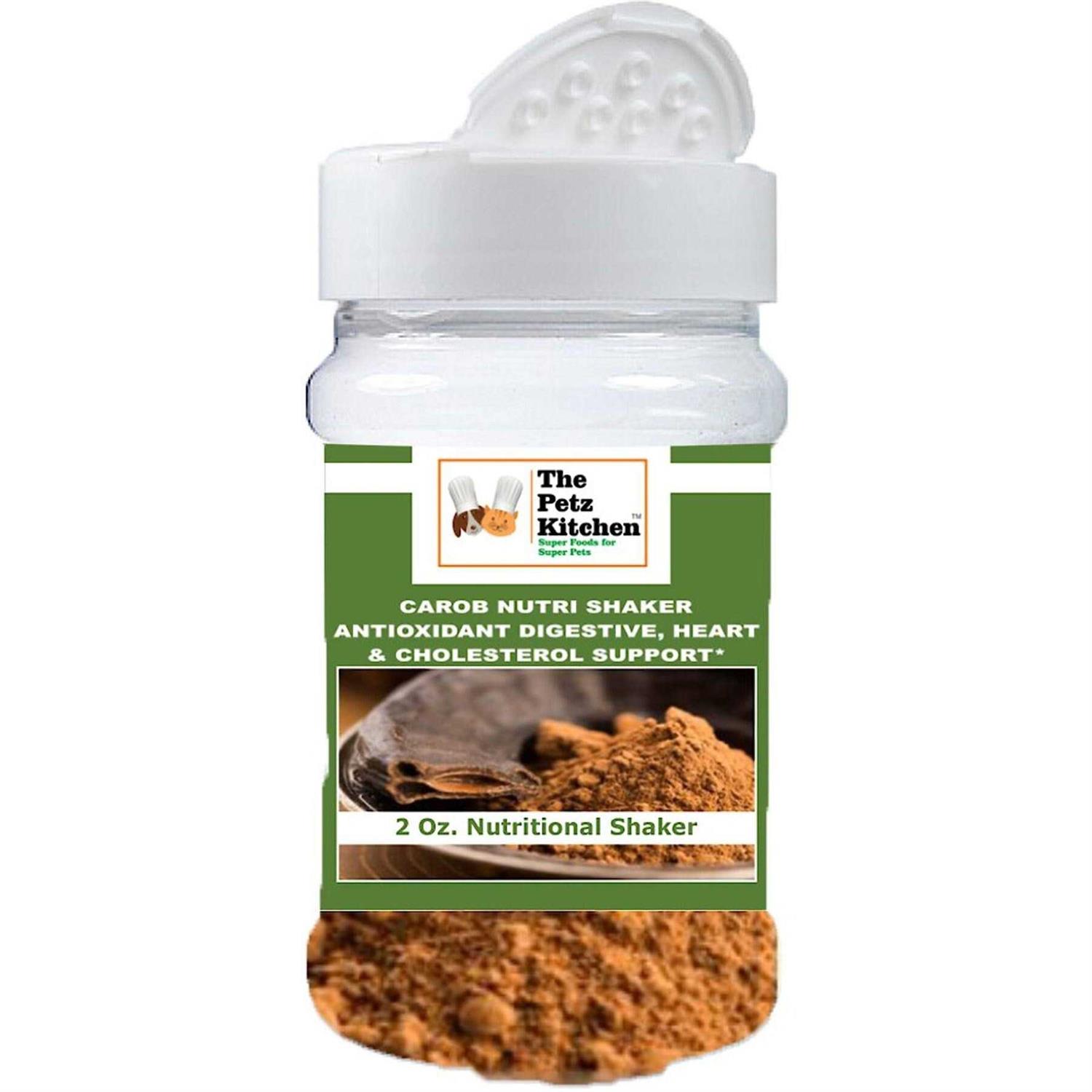 The Petz Kitchen Carob Antioxidant Digestive & Cardiovascular Support Dog & Cat Supplement