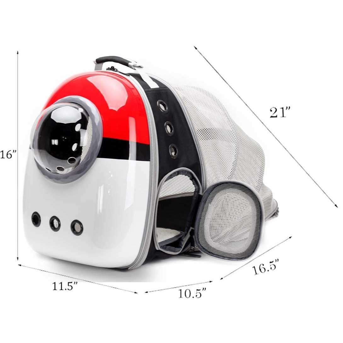halinfer Front Expandable Cat Backpack Carrier, Fit up to 20 lbs, Space Capsule Bubble Window Pet Carrier Backpack for Large Fat Cat and Small Puppy