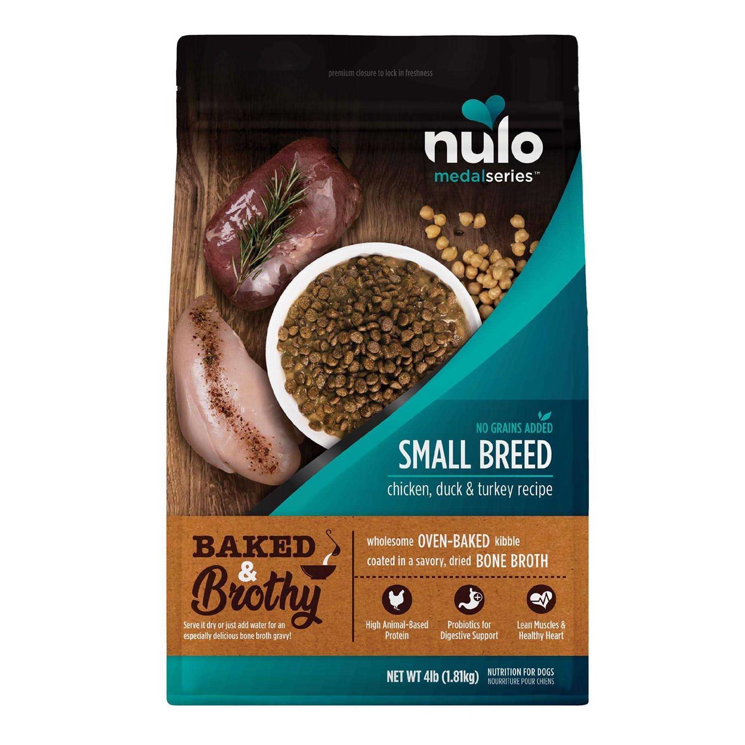 Nulo MedalSeries Baked & Brothy Chicken Duck & Turkey Breed Adult Dry Dog Food