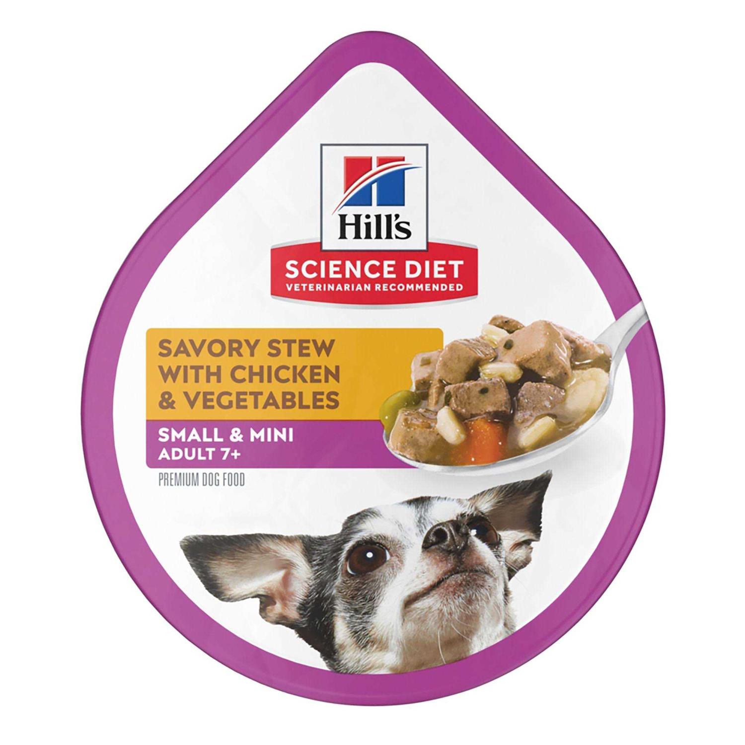 Hill’s Science Diet Adult 7+ Small Breed Savory Chicken Stew Dog Food