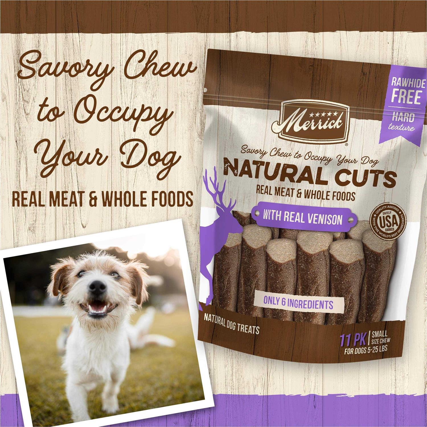 Merrick Natural Cuts Venison Dog Treats