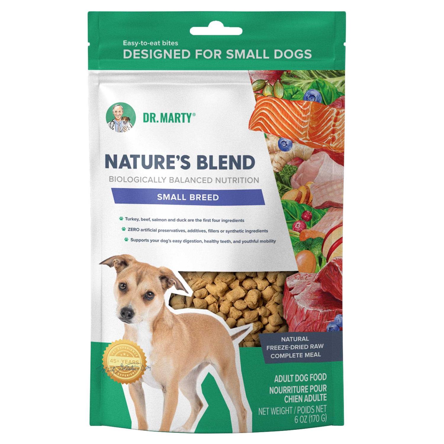 Dr. Marty Freeze Dried Raw Nature’s Blend Small Breed Dog Food