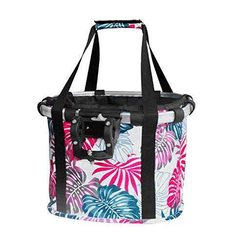 Raymace Bicycle Basket Dog Bike Handlebar Basket Front,Folding Detachable Quick Release Easy Install,Cycling Picnic Bag