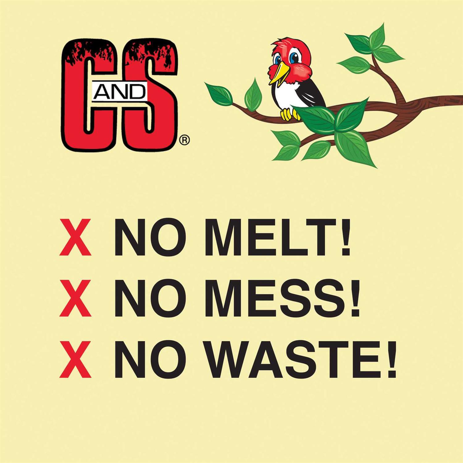 C & S Products No Melt Suet Dough Woodpecker & Songbird Wild Bird Food