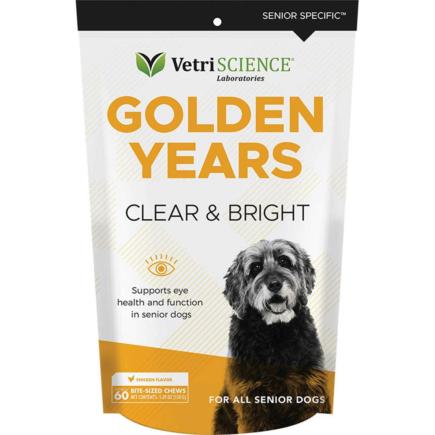 VetriScience Golden Years Clear & Bright Supplement for Dogs 5.29 oz