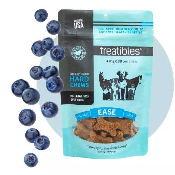 Treatibles Grain Free Blueberry Chews 1mg Small
