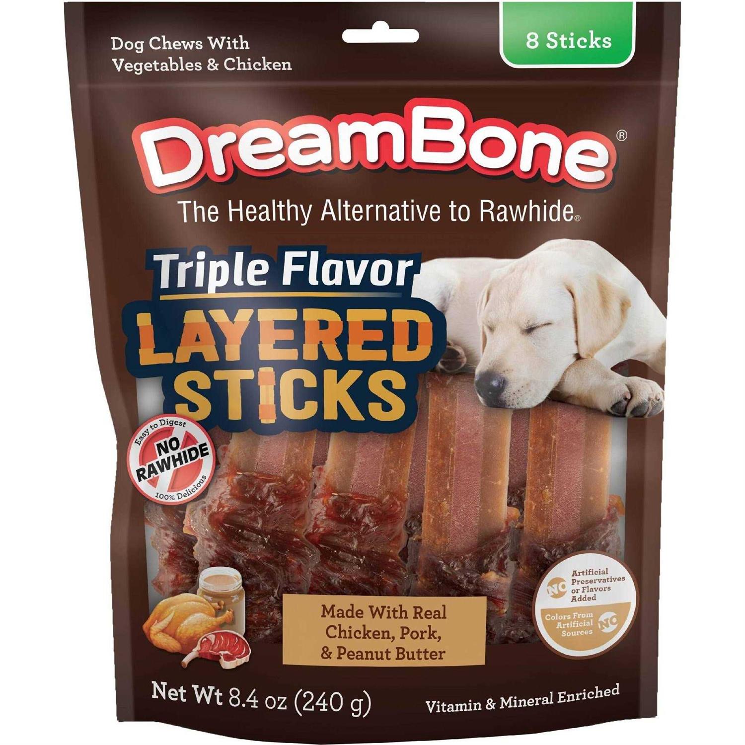 Dreambone Triple Flavor Layered Sticks
