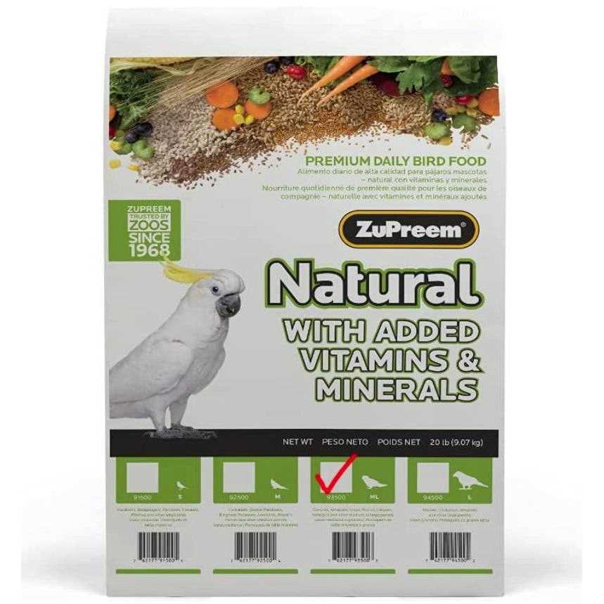 ZuPreem Natural Bird Food
