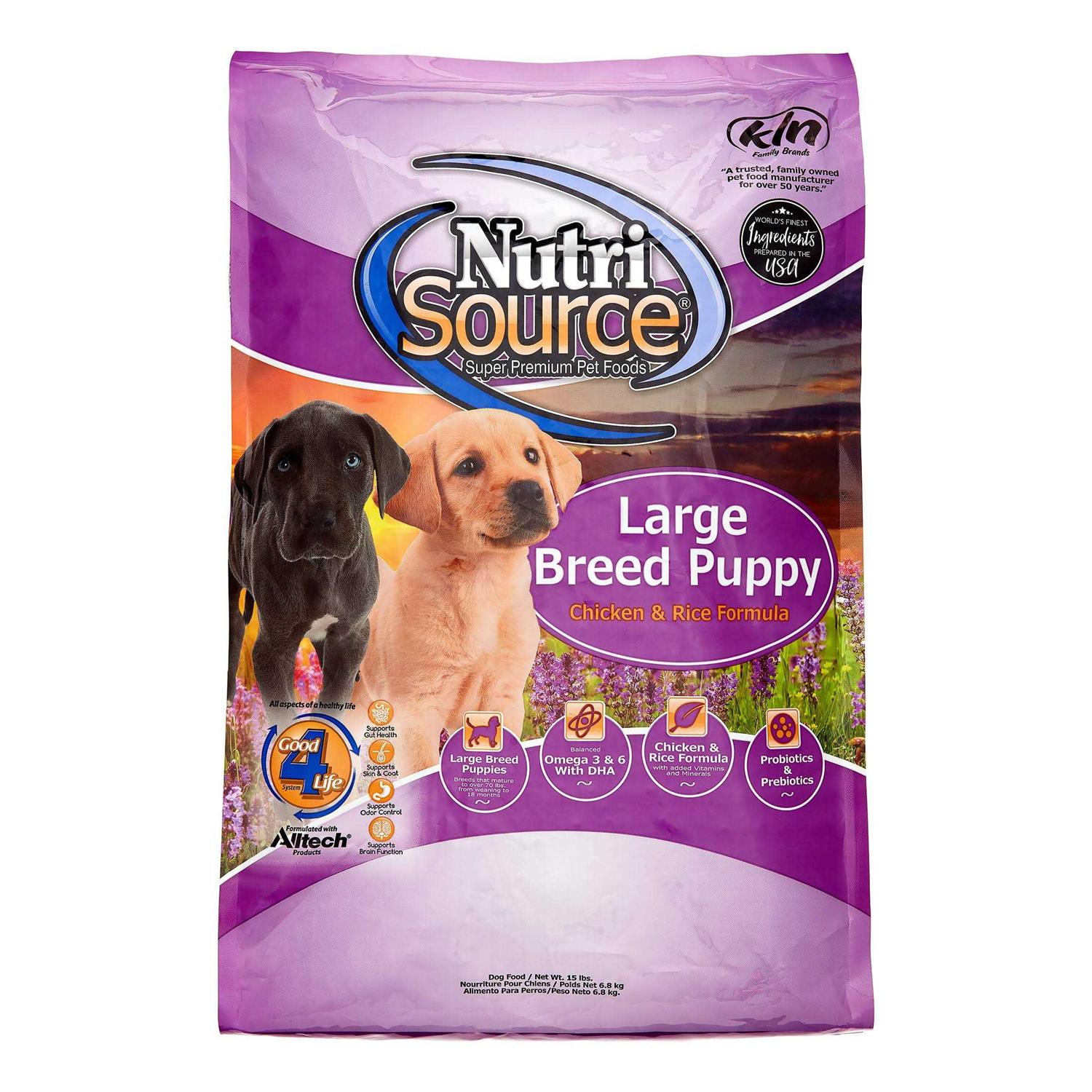 NutriSource Chicken Rice Large-Breed Puppy Dry Dog Food