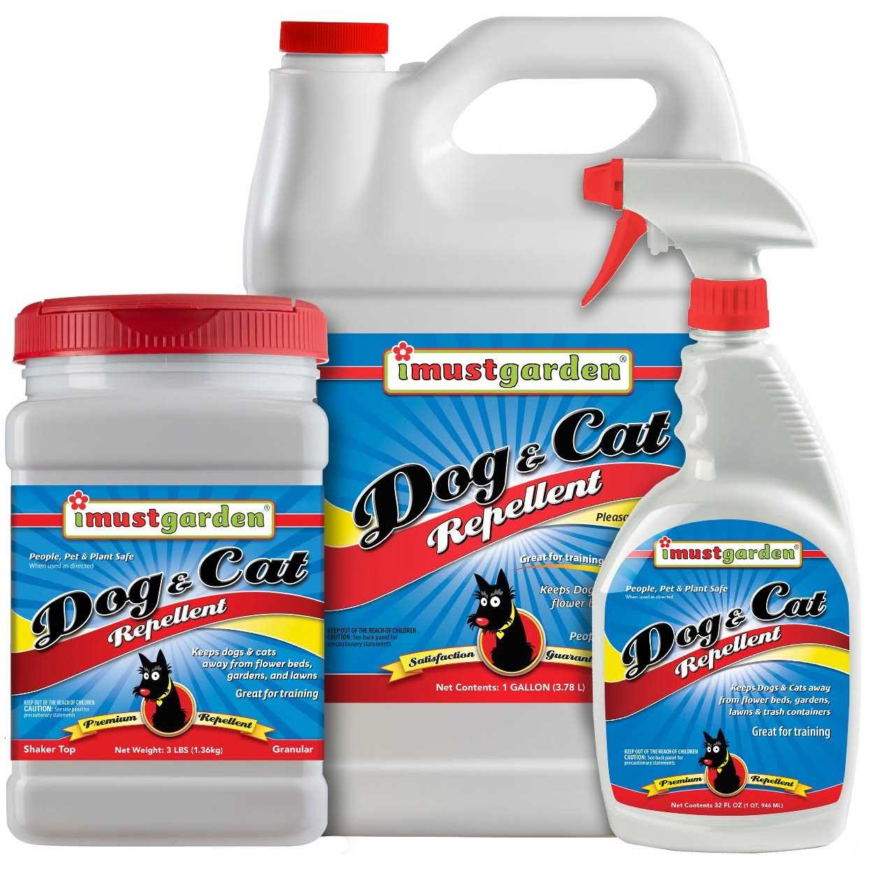 I Must Garden Dog and Cat Repellent All Natural Spray to Stop Chewing and Repel from Yards, Plants, and Gardens