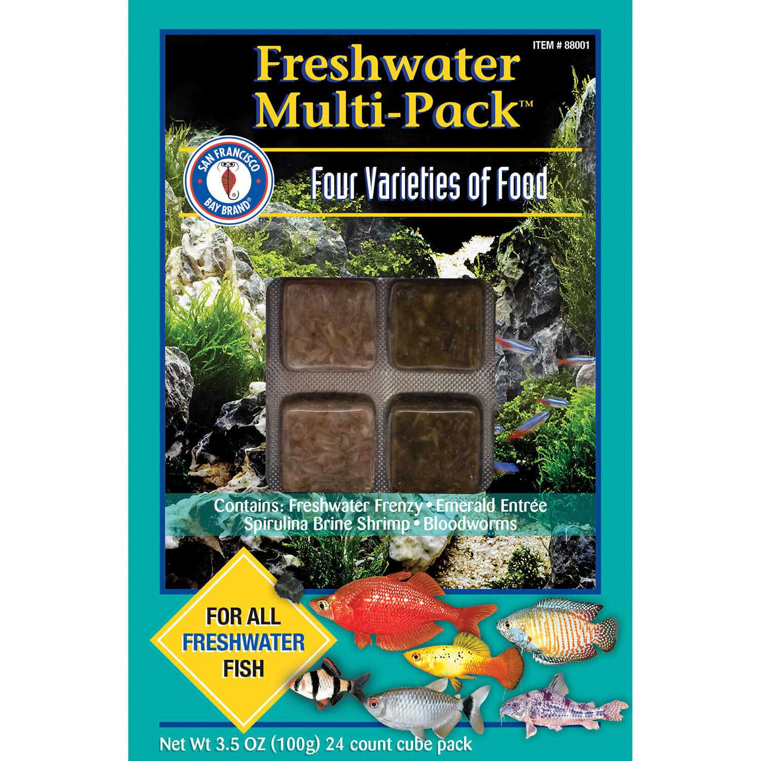 San Francisco Bay Brand Freshwater Multi-Pack Frozen Fish Food