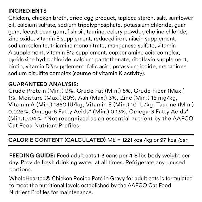 WholeHearted Chicken Recipe Pate In Gravy Adult Complete Nutrition Grain Free Food For Cats
