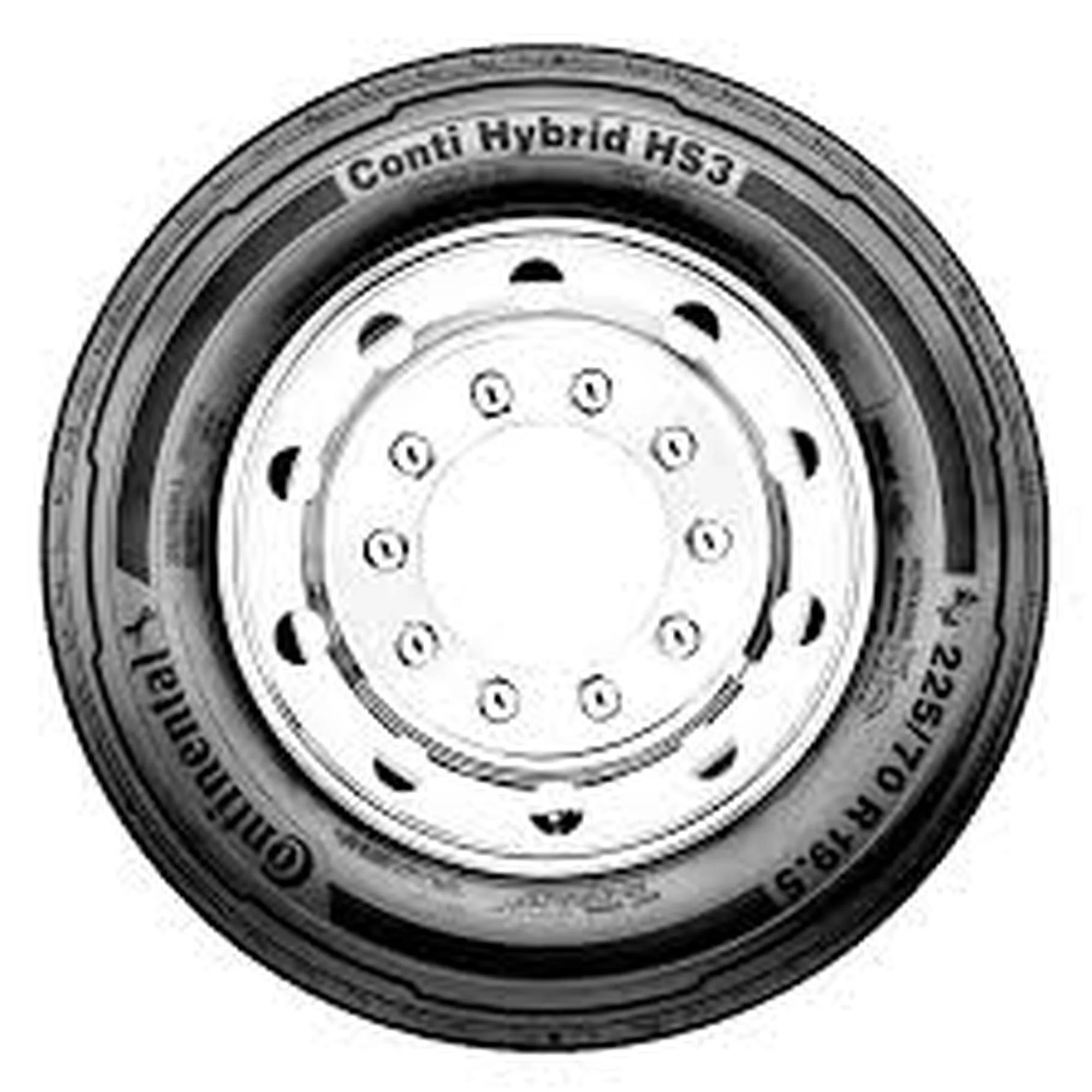 Continental Conti Hybrid HS3 225/70R19.5 128/126N G Commercial Tire