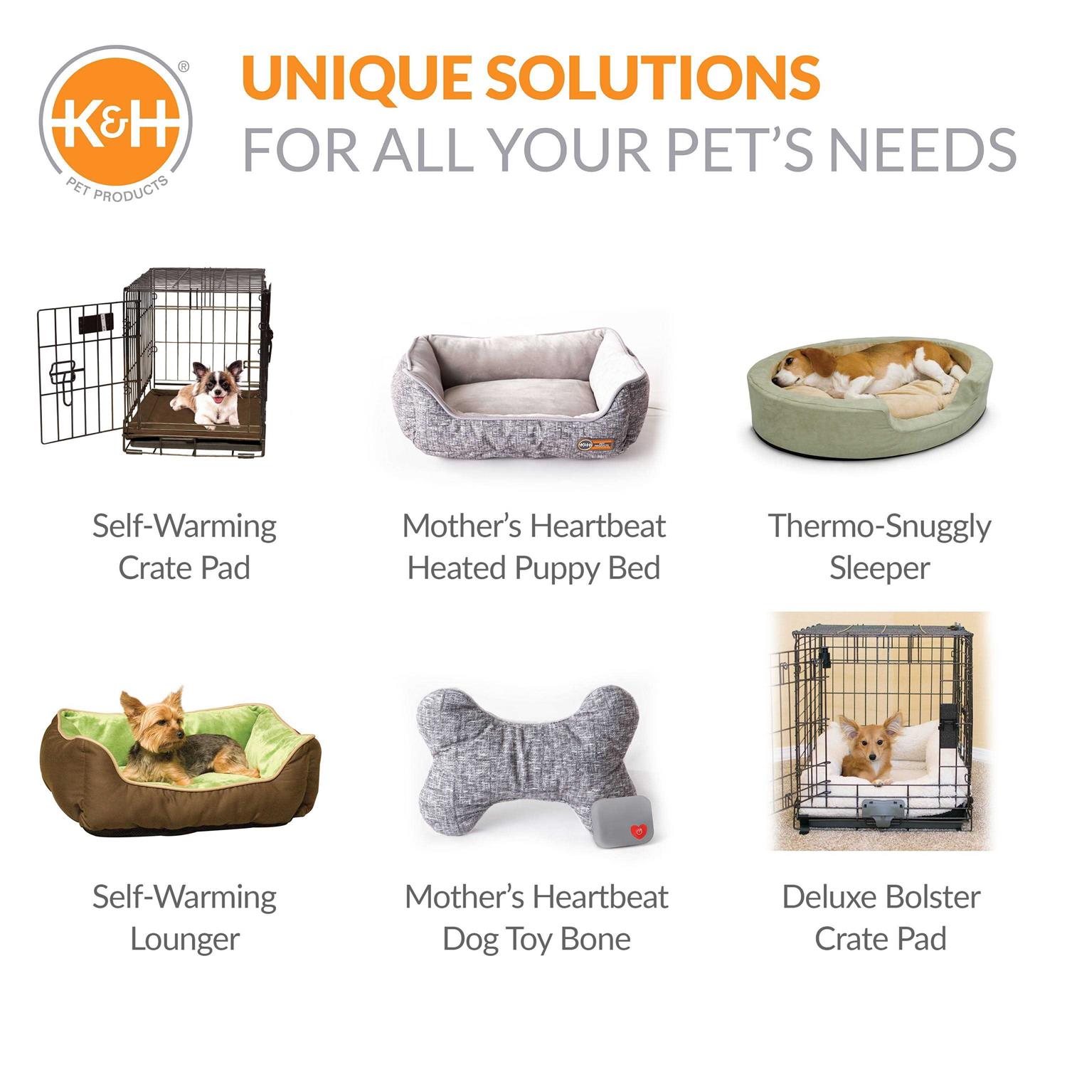K&H Pet Products Mother’s Heartbeat Puppy Crate Pad