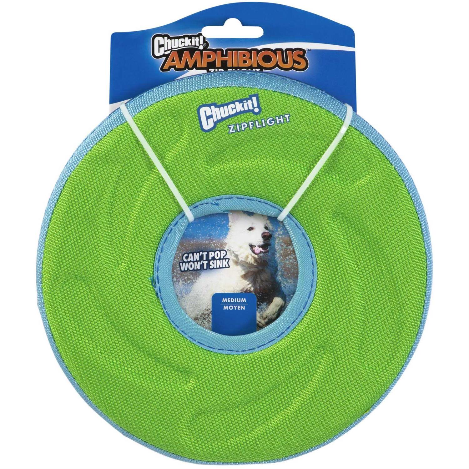 Chuckit! Zipflight Disc Dog Toy, Color Varies, Medium