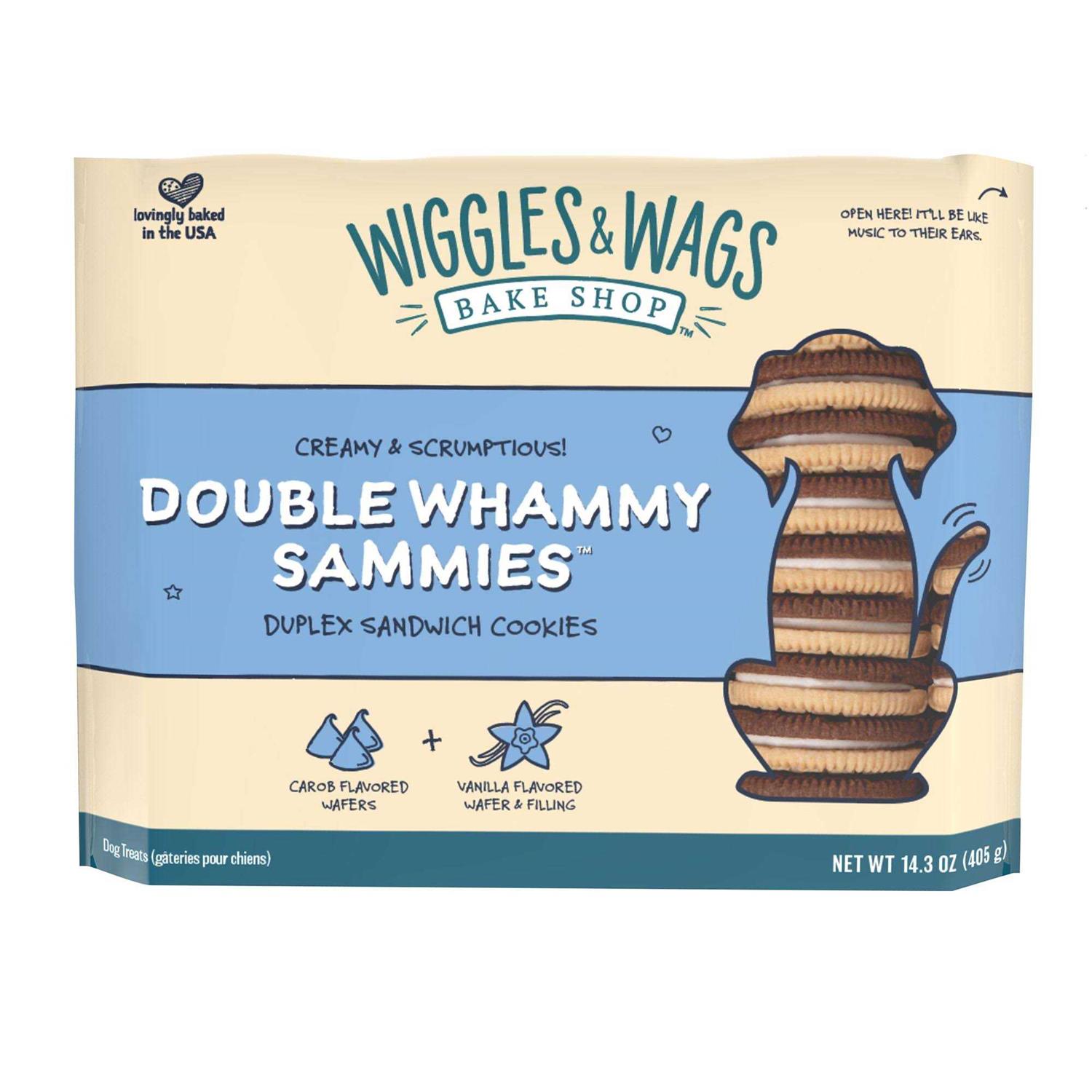 Wiggles & Wags Bake Shop Double Whammy Sammies Dog Cookie Treat