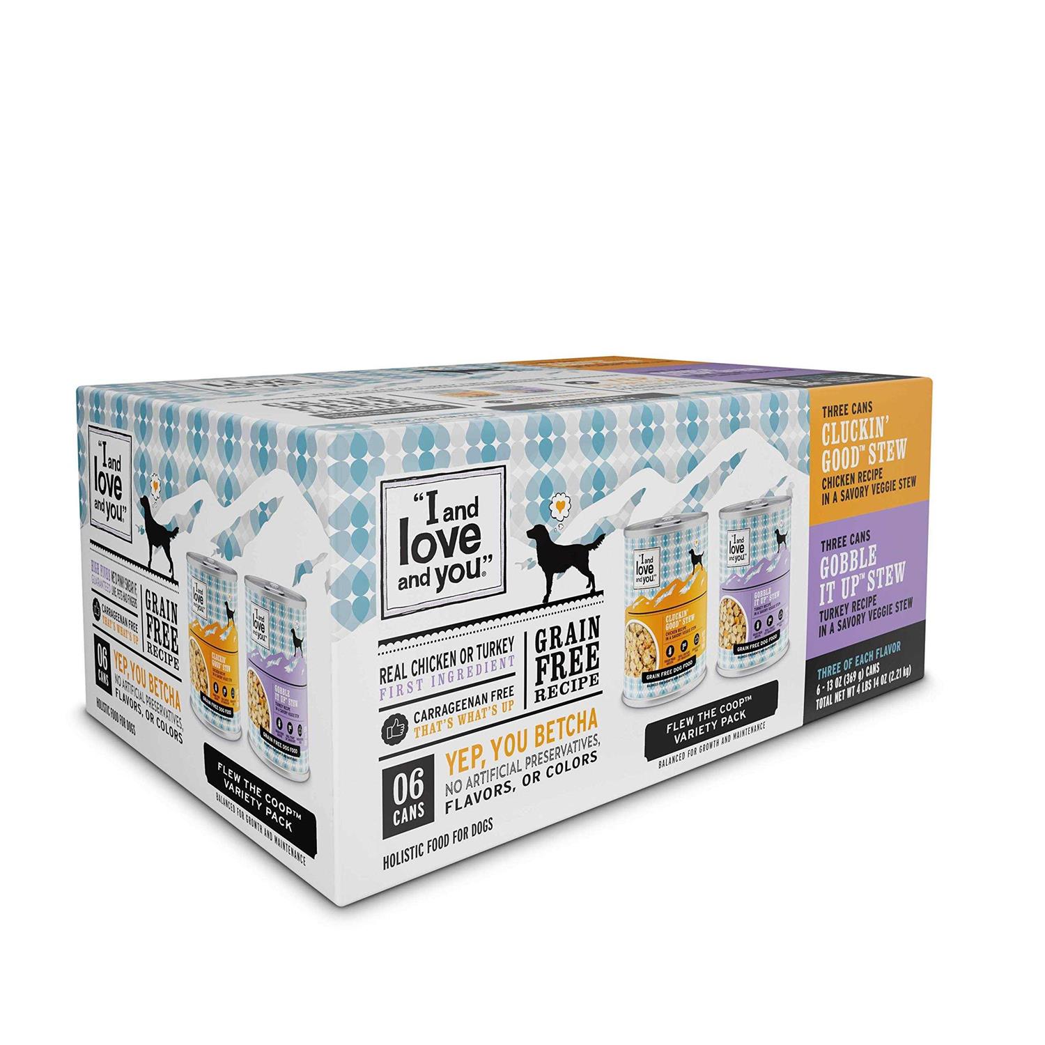 I and Love and You Flew The Coop Wet Dog Food Variety Pack