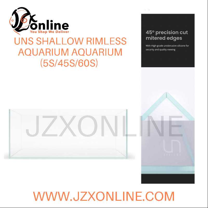 UNS Ultra Clear Rimless Aquarium