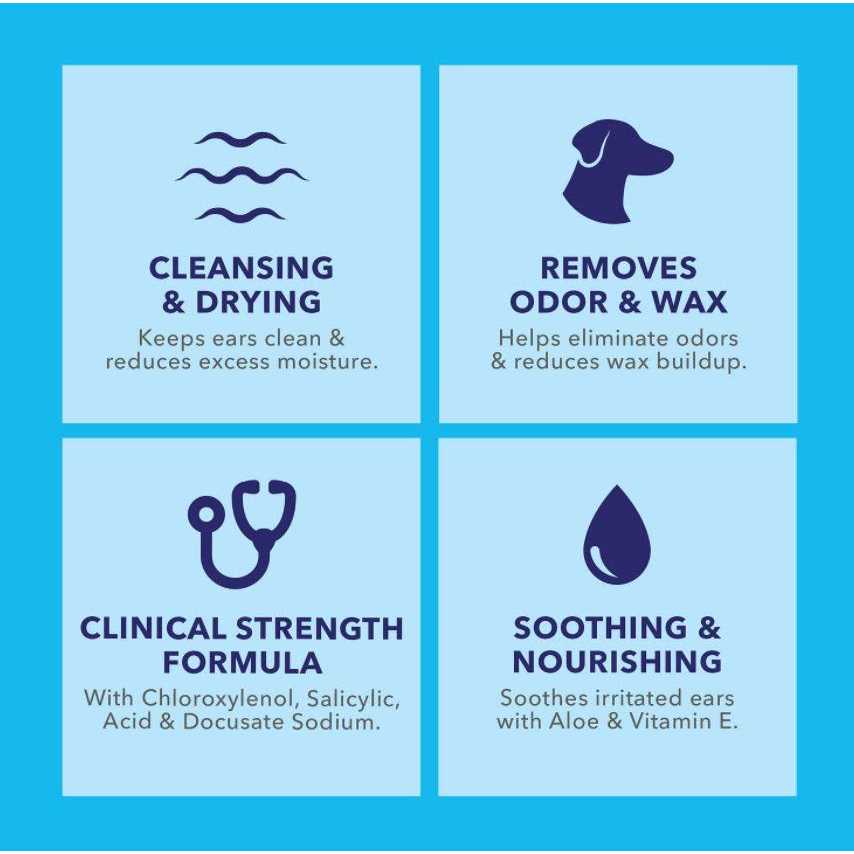 Vetnique Labs Oticbliss Ear Wipes Advanced Cleaning