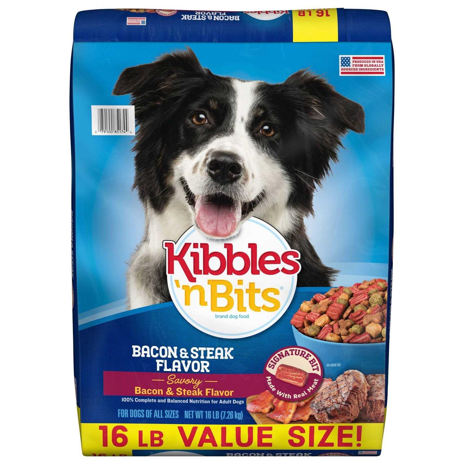 Kibbles ‘n Bits Bacon & Steak Dry Dog Food