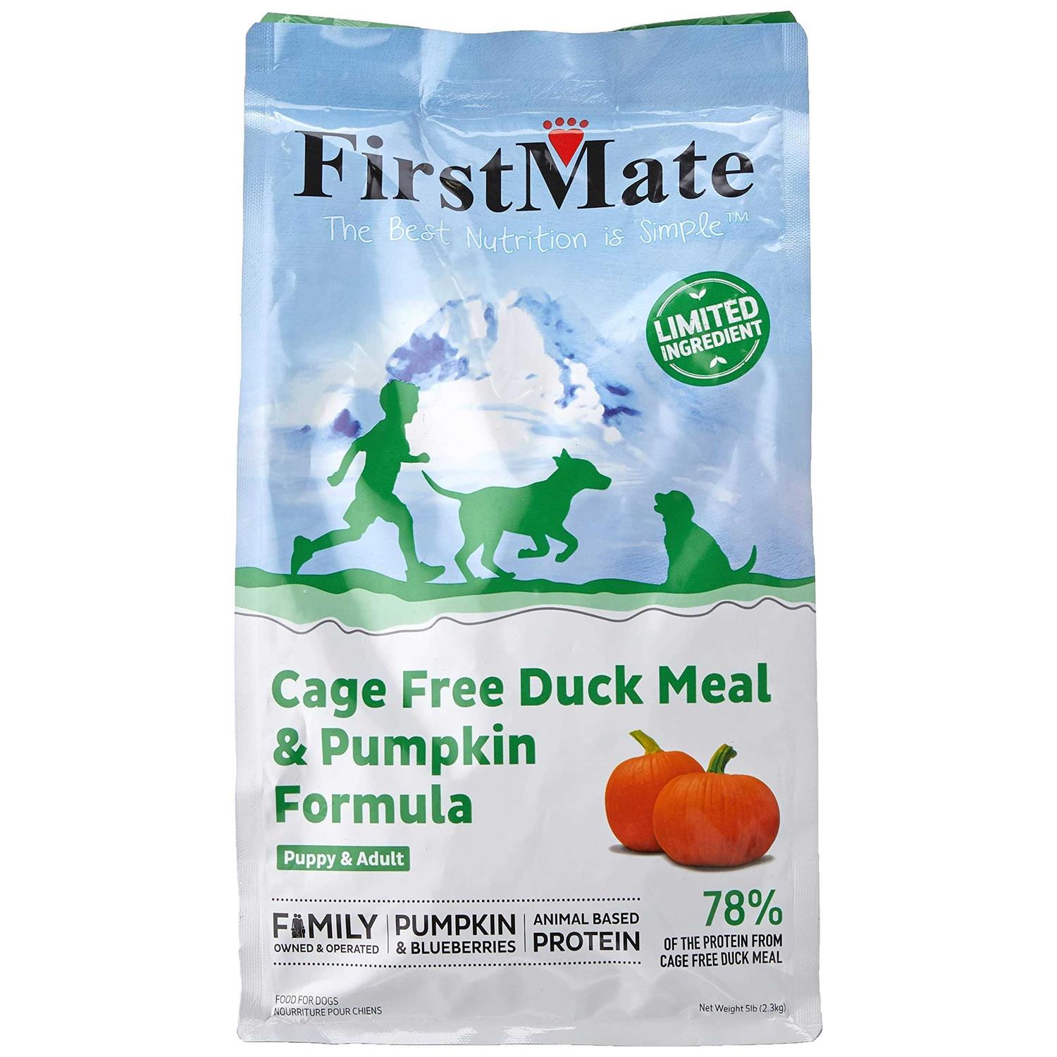 FirstMate Limited Ingredient Cage-Free Duck Meal & Pumpkin Formula Dry Dog Food