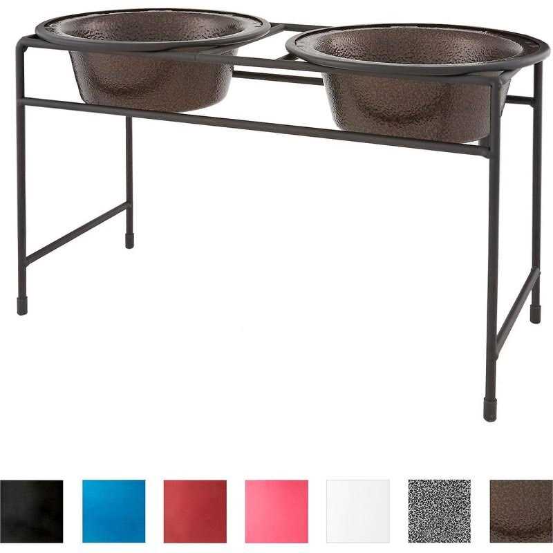 Platinum Pets Double Diner Feeder with Stainless Steel Dog Bowls