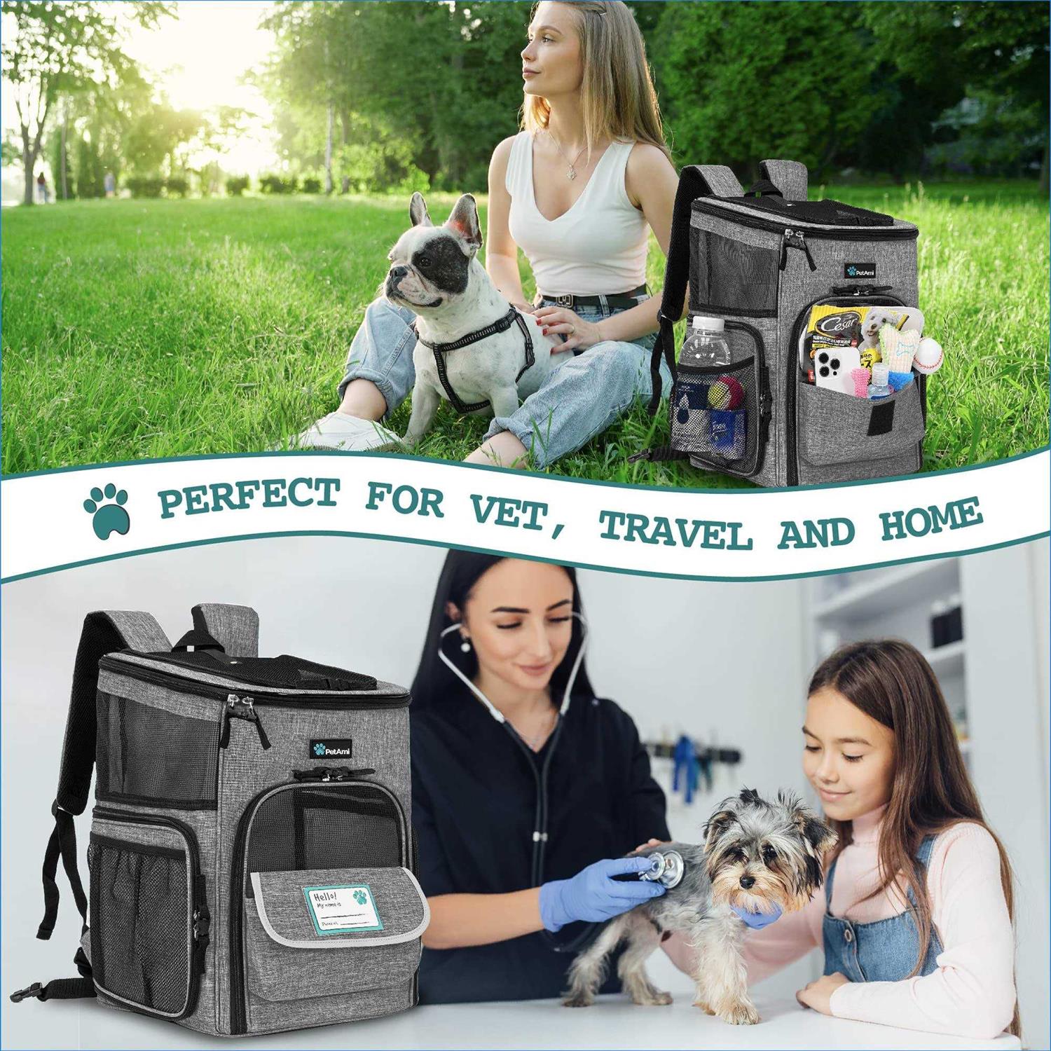 PetAmi Airline Approved Pet Carrier Backpack