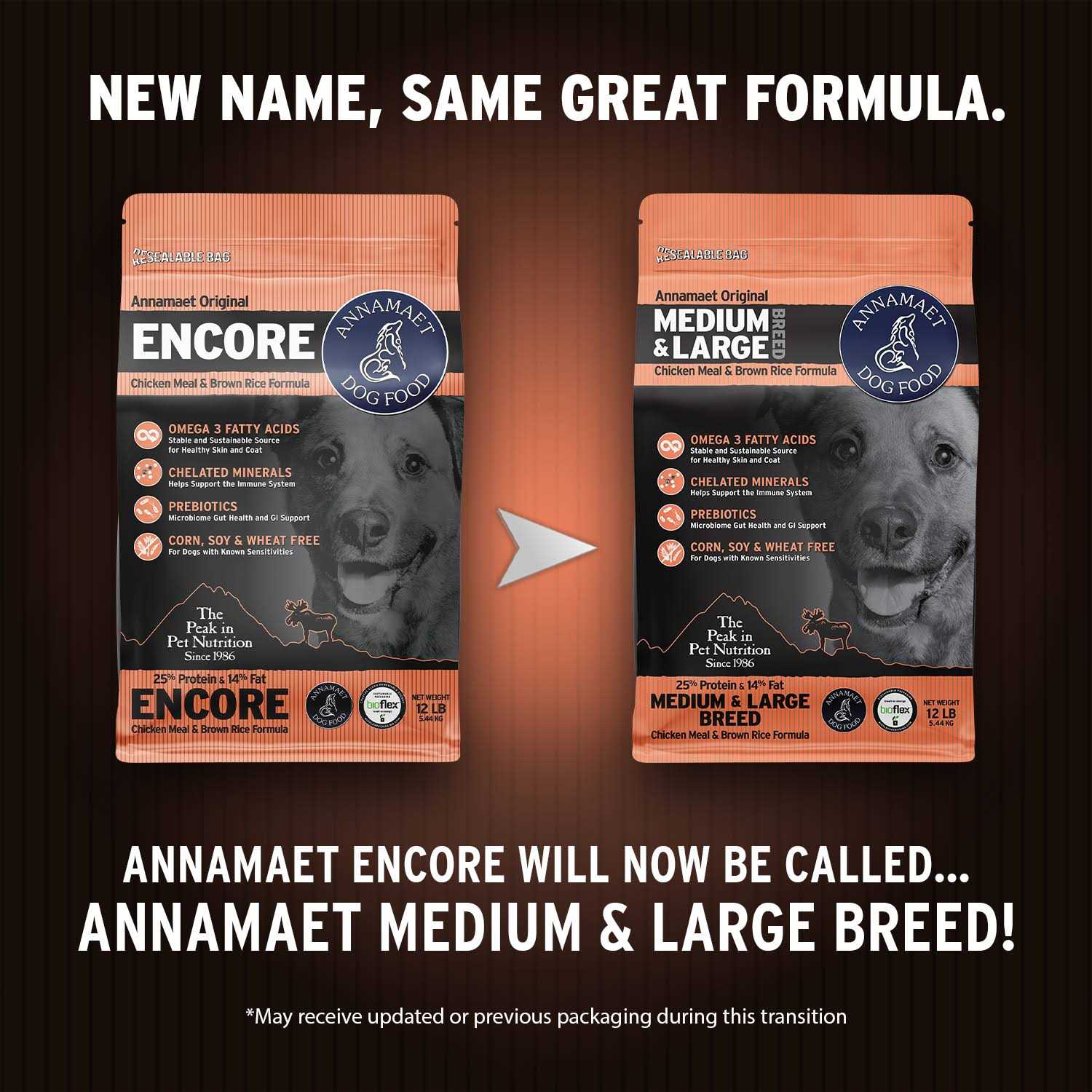 Annamaet 25% Medium & Large Breed Dry Dog Food