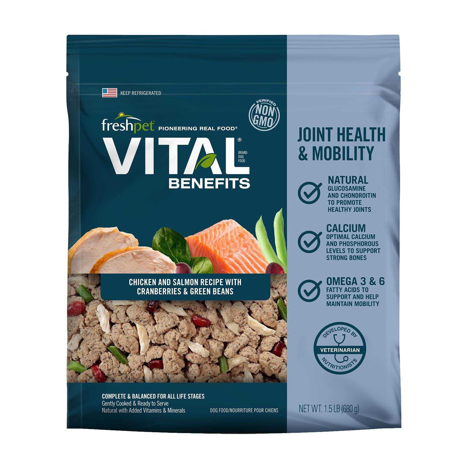 Freshpet Vital Benefits Joint Health All Life Stage Fresh Dog Food