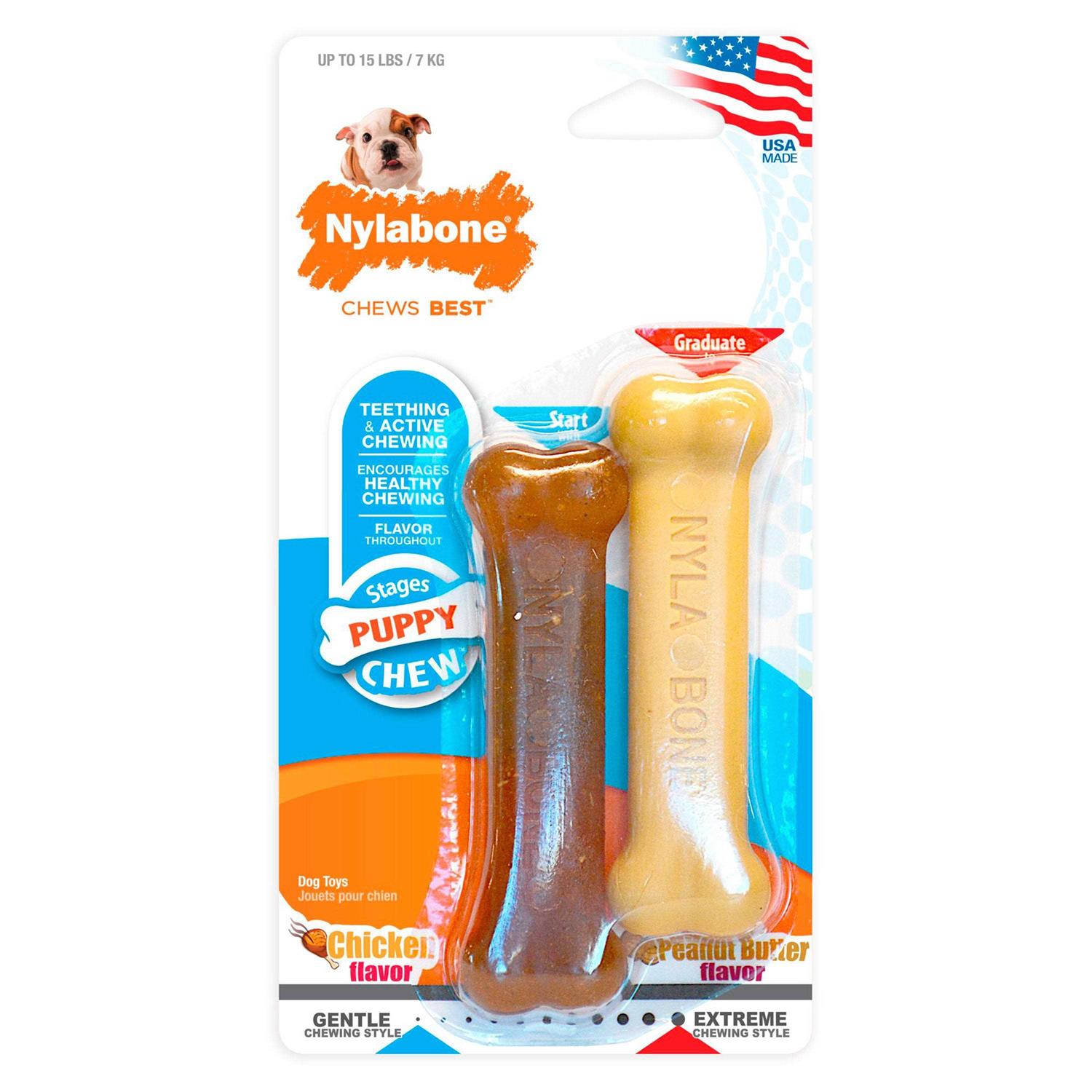 Nylabone Puppy Chew Petite Twin Pack