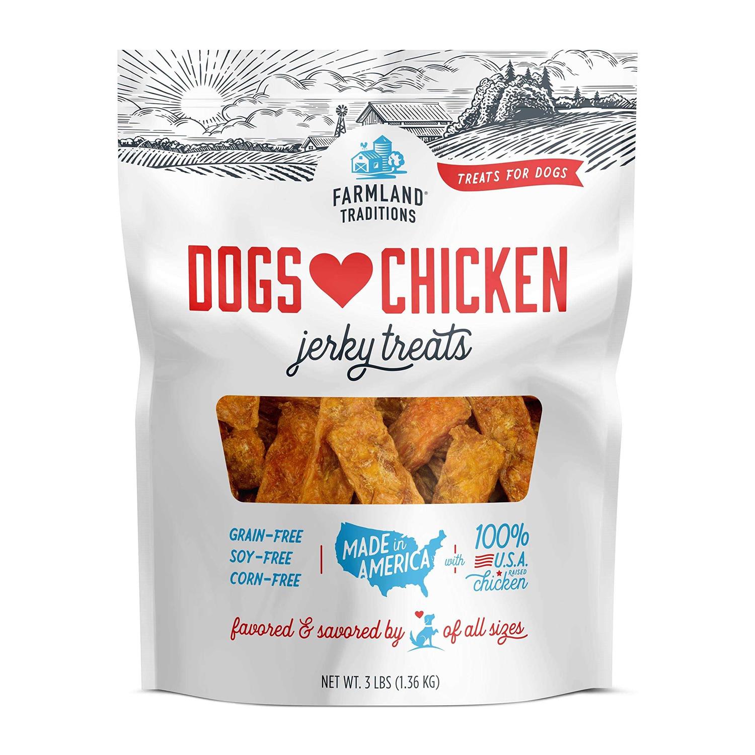 Farmland Traditions Dogs Love Chicken Jerky Treats