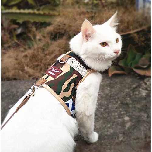 Yizhi Miaow Cat Harness and Leash for Walking Escape Proof