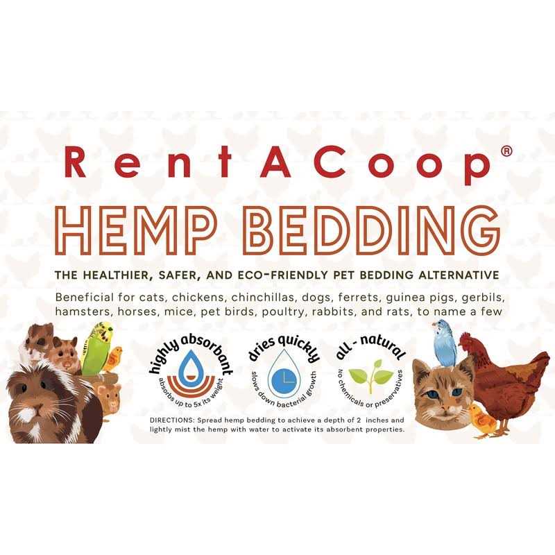 Rentacoop Premium Natural Hemp Bedding E.U. Grown