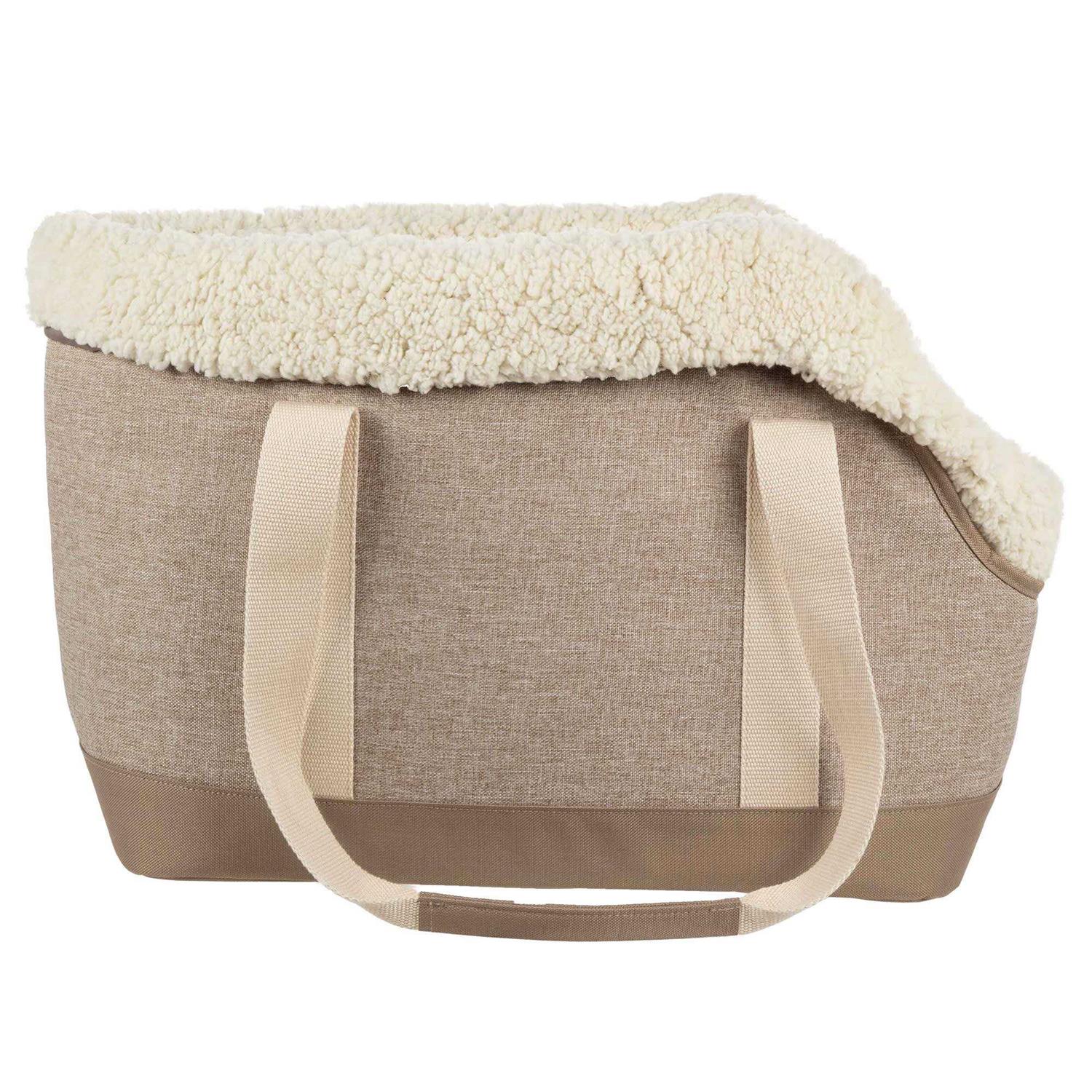 Sherpa Tan Luxe Tote Fashionable Pet Carrier