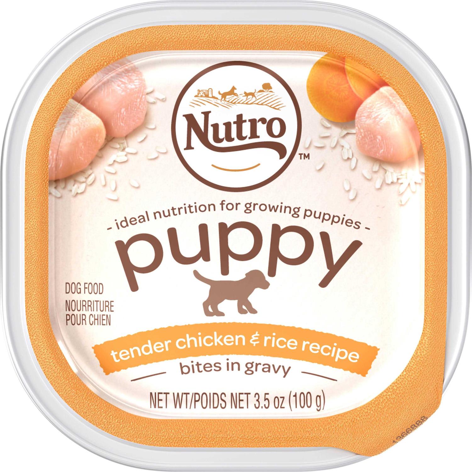 Nutro Grain Free Bites in Gravy Puppy Wet Dog Food Tender Chicken